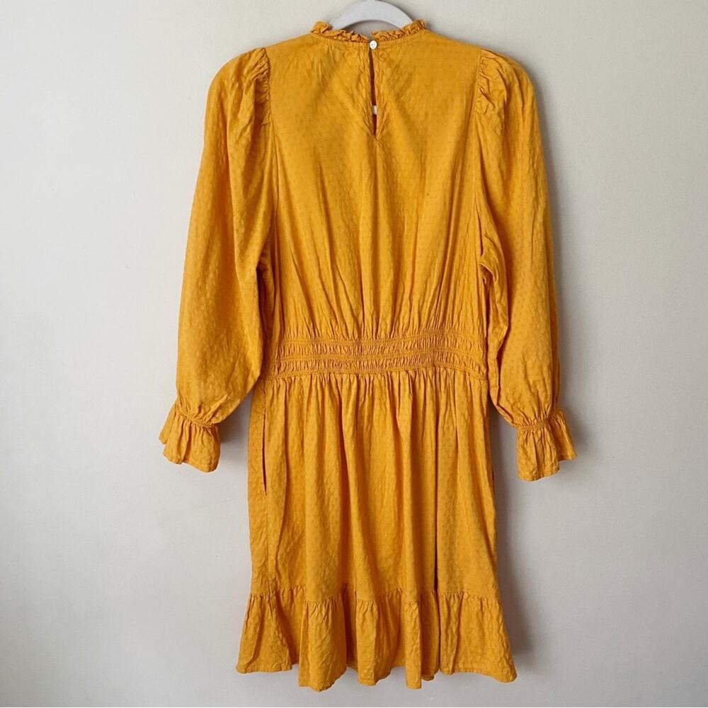 Universal Thread | Smocked Waist Ruffle Dress Balloon Sleeves Knee Length Small - Picture 6 of 10